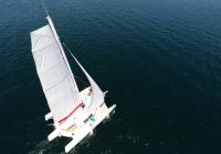 mast top stor sejl yachting trimaran